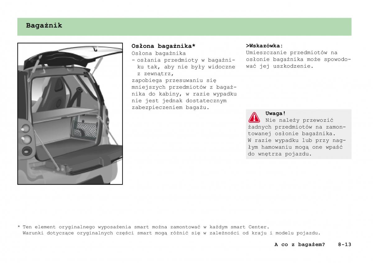 manual Smart Fortwo Smart Fortwo I 1 City instrukcja / page 184