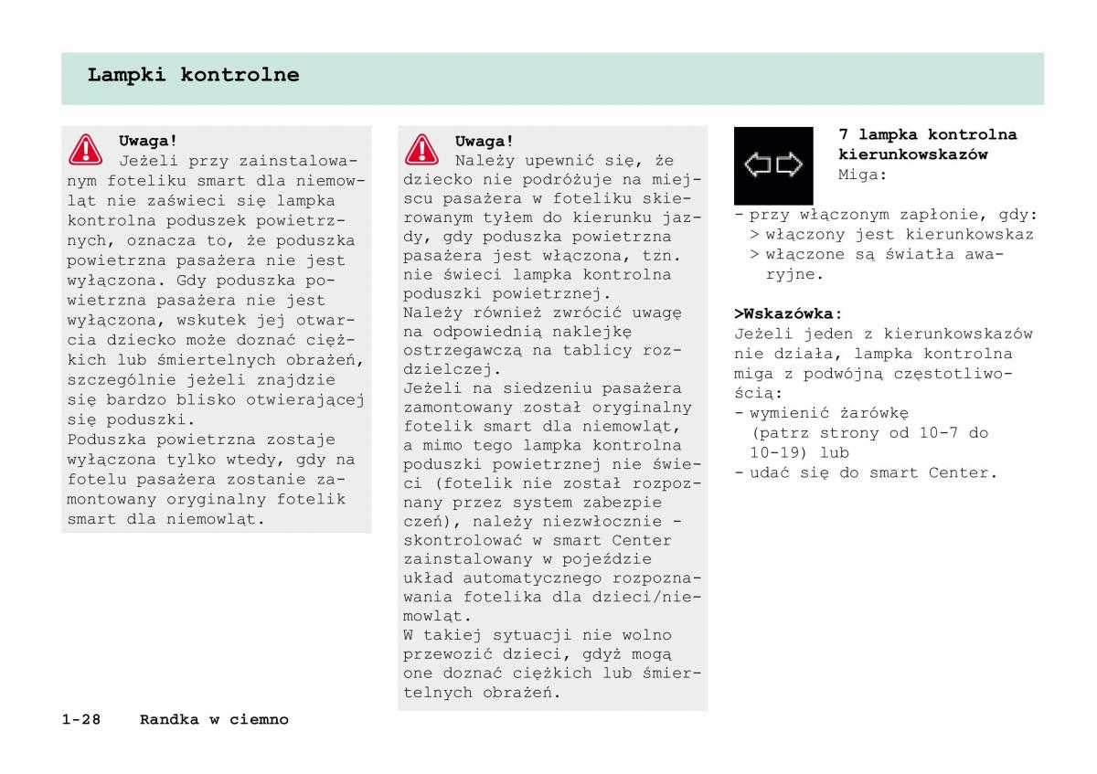 Smart Fortwo I 1 City instrukcja obslugi / page 33