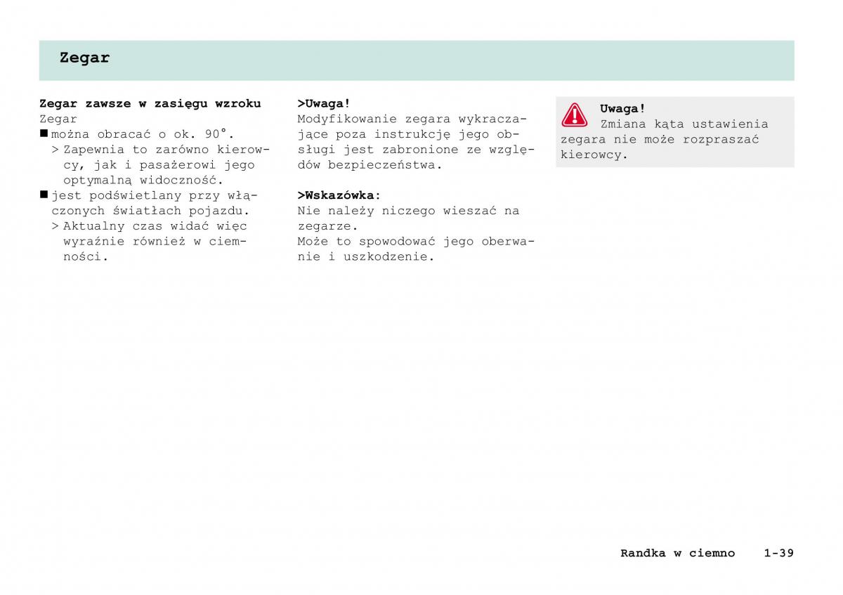 Smart Fortwo I 1 City instrukcja obslugi / page 44