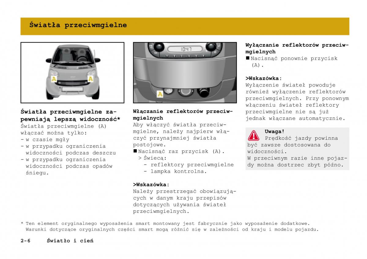 manual Smart Fortwo Smart Fortwo I 1 City instrukcja / page 53