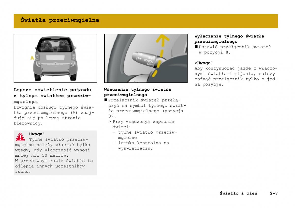 manual Smart Fortwo Smart Fortwo I 1 City instrukcja / page 54