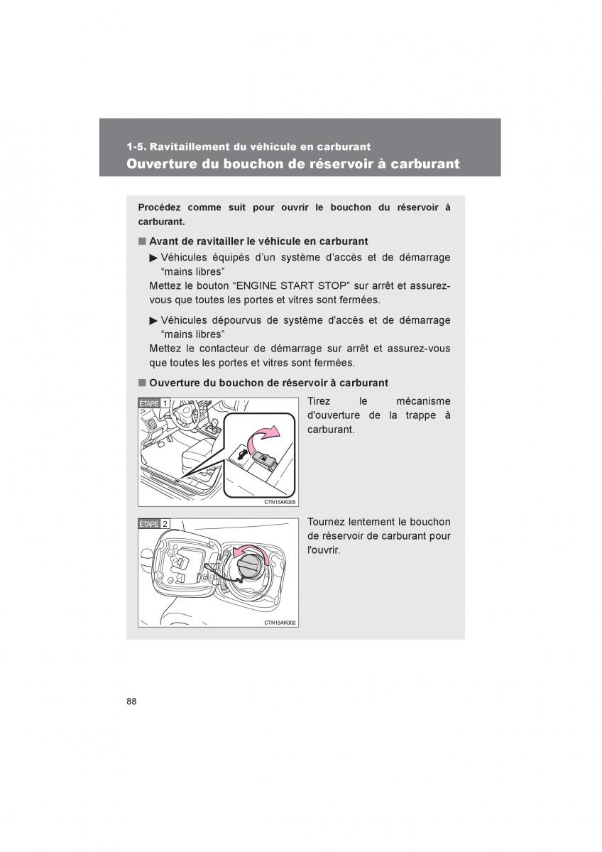 Toyota Corolla XI 11 E160 manuel du proprietaire / page 90