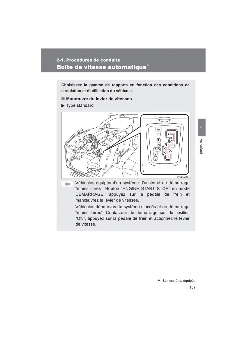 Toyota Corolla XI 11 E160 manuel du proprietaire / page 159