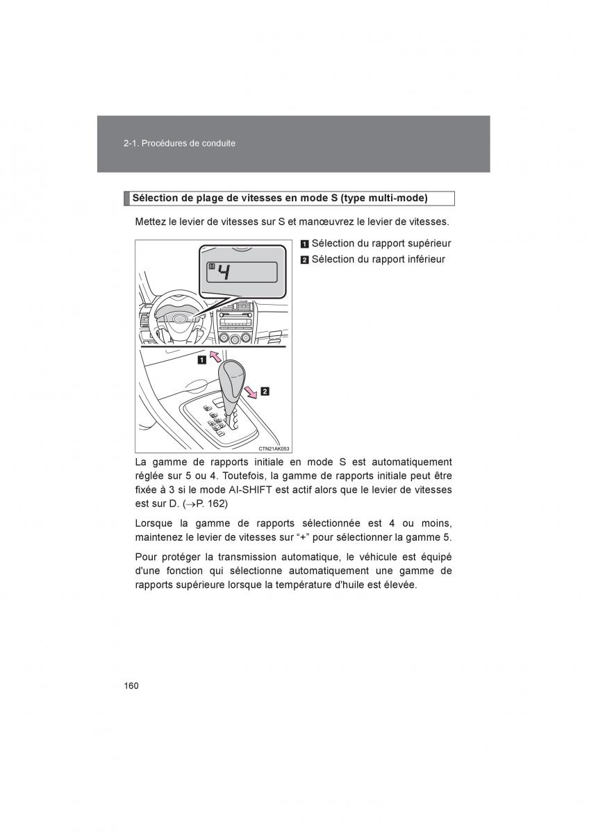 Toyota Corolla XI 11 E160 manuel du proprietaire / page 162