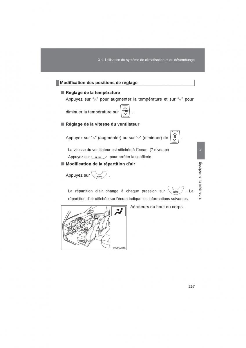 Toyota Corolla XI 11 E160 manuel du proprietaire / page 239