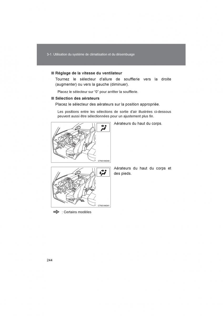 Toyota Corolla XI 11 E160 manuel du proprietaire / page 246