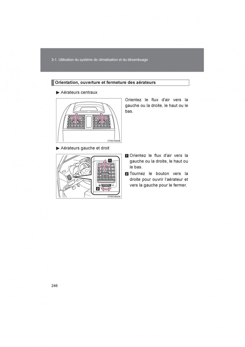 Toyota Corolla XI 11 E160 manuel du proprietaire / page 248