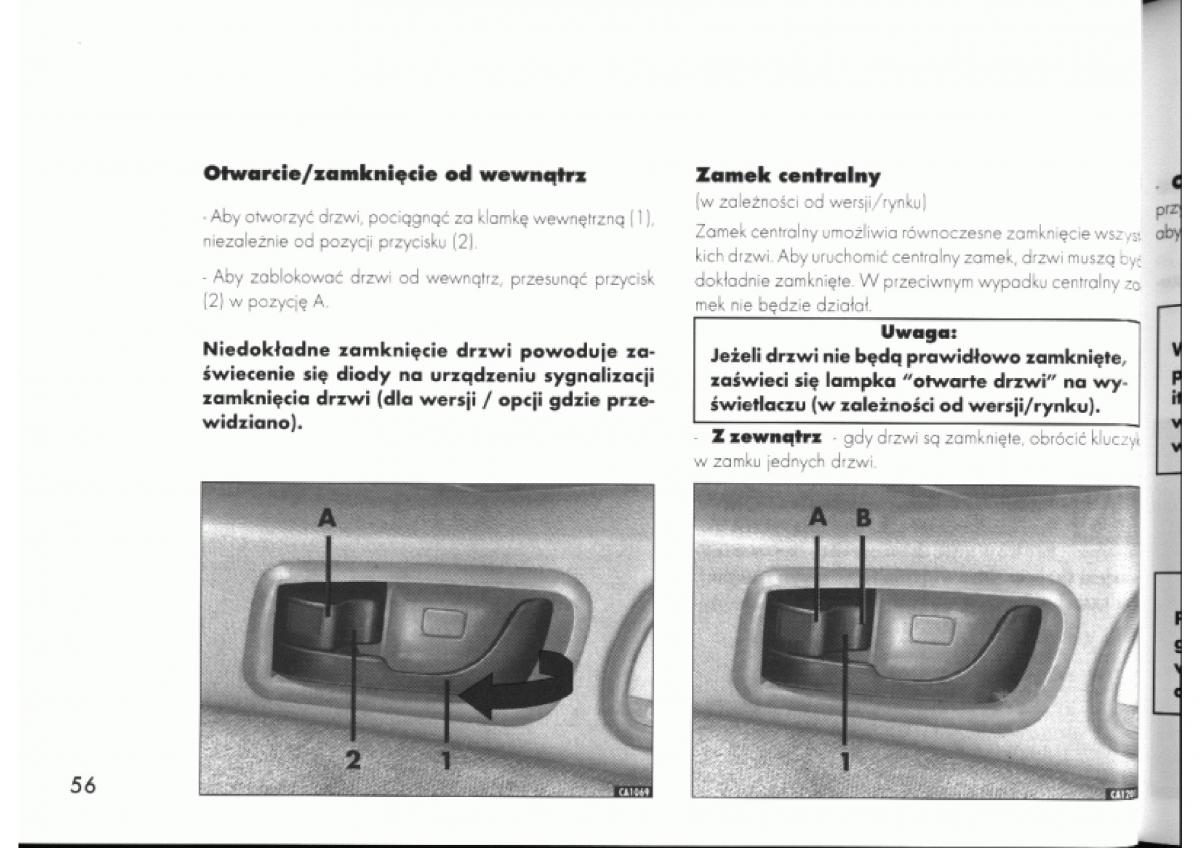 manual  Alfa Romeo 145 146 instrukcja / page 56