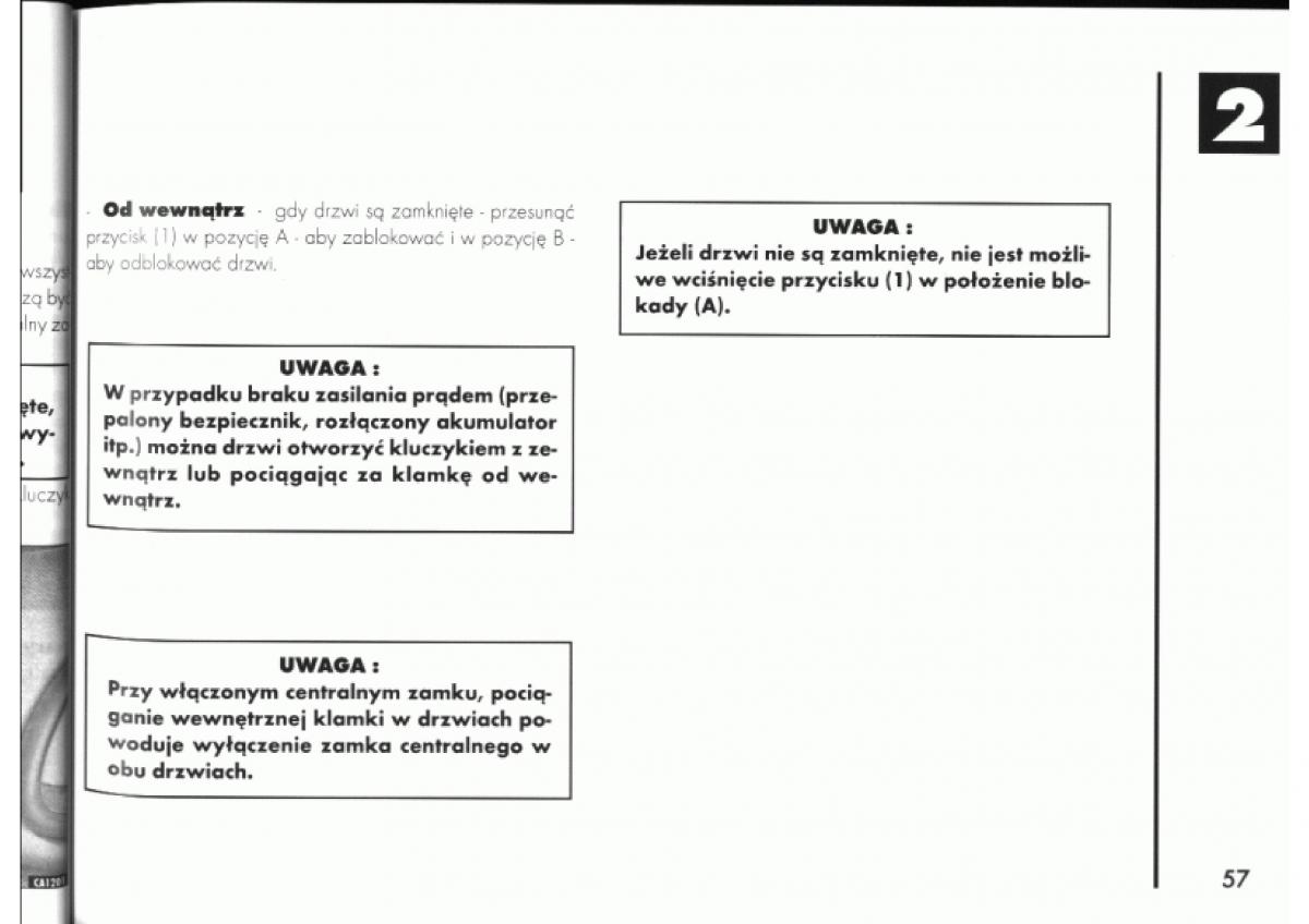 Alfa Romeo 145 146 instrukcja obslugi / page 57
