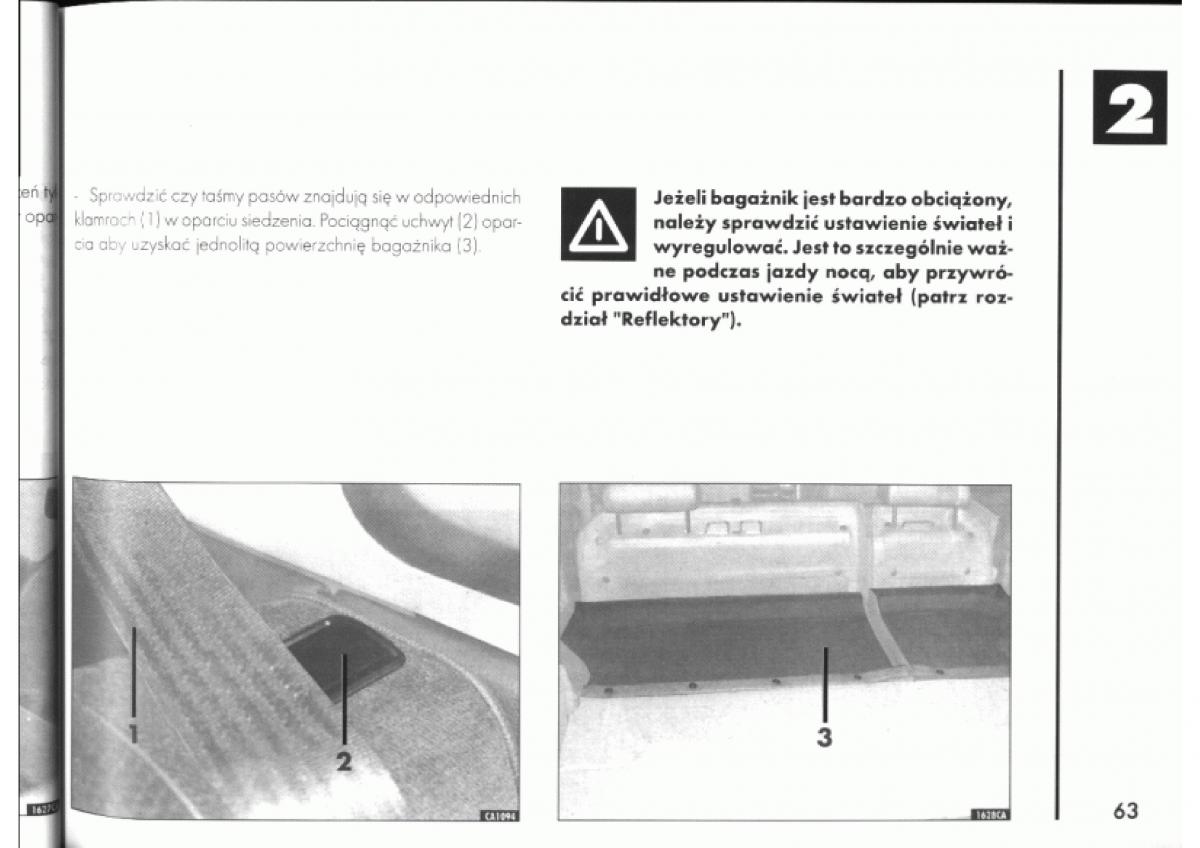 manual  Alfa Romeo 145 146 instrukcja / page 63