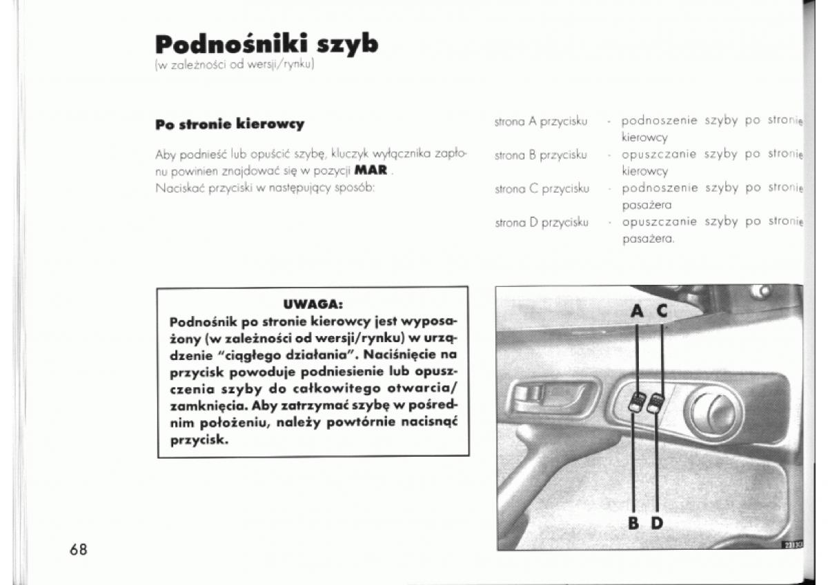 Alfa Romeo 145 146 instrukcja obslugi / page 68