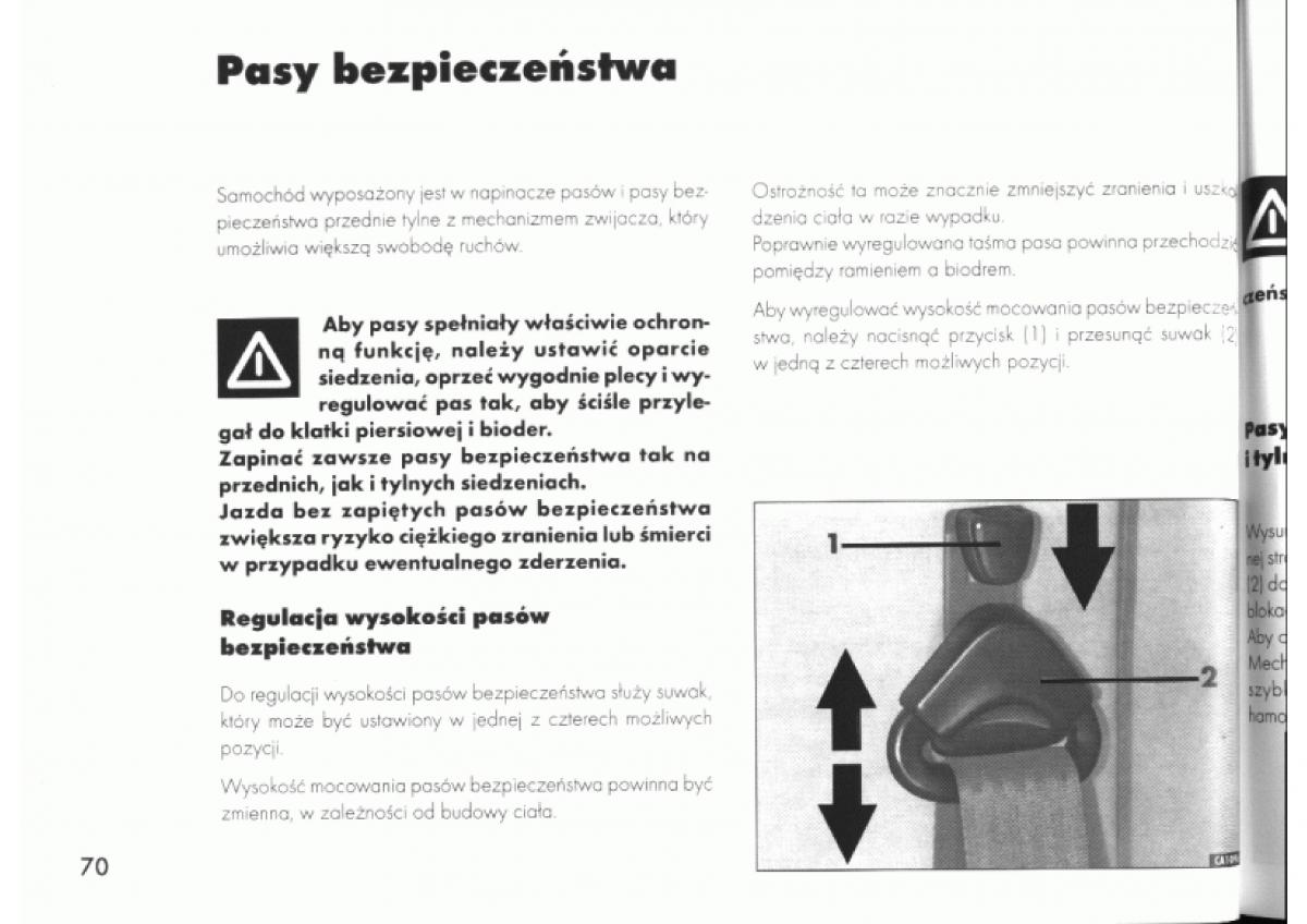 manual  Alfa Romeo 145 146 instrukcja / page 70