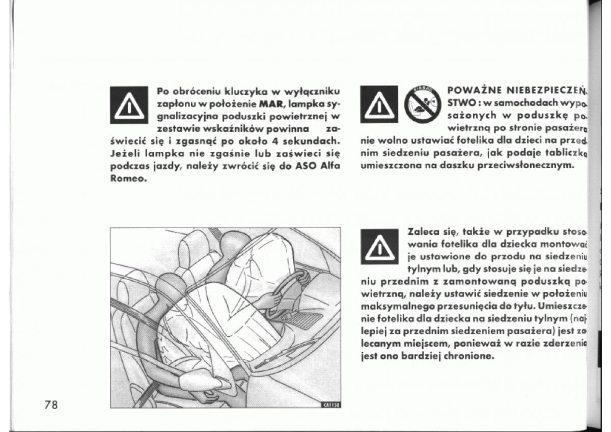 Alfa Romeo 145 146 instrukcja obslugi / page 78