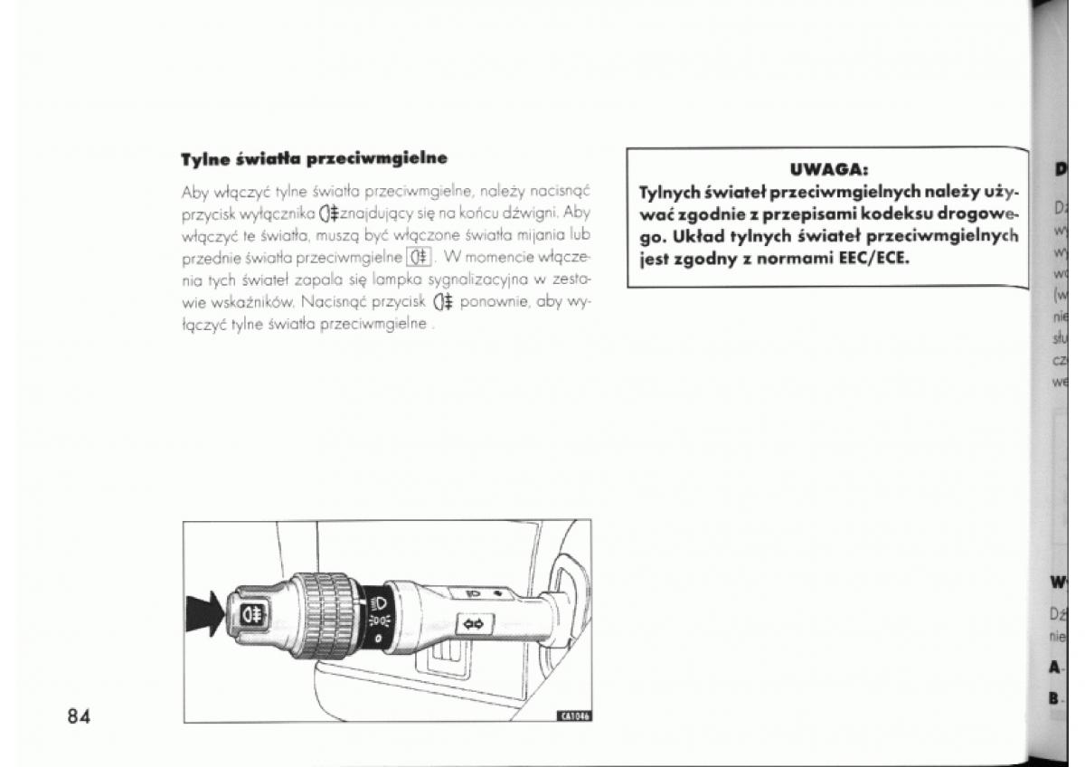 manual  Alfa Romeo 145 146 instrukcja / page 84