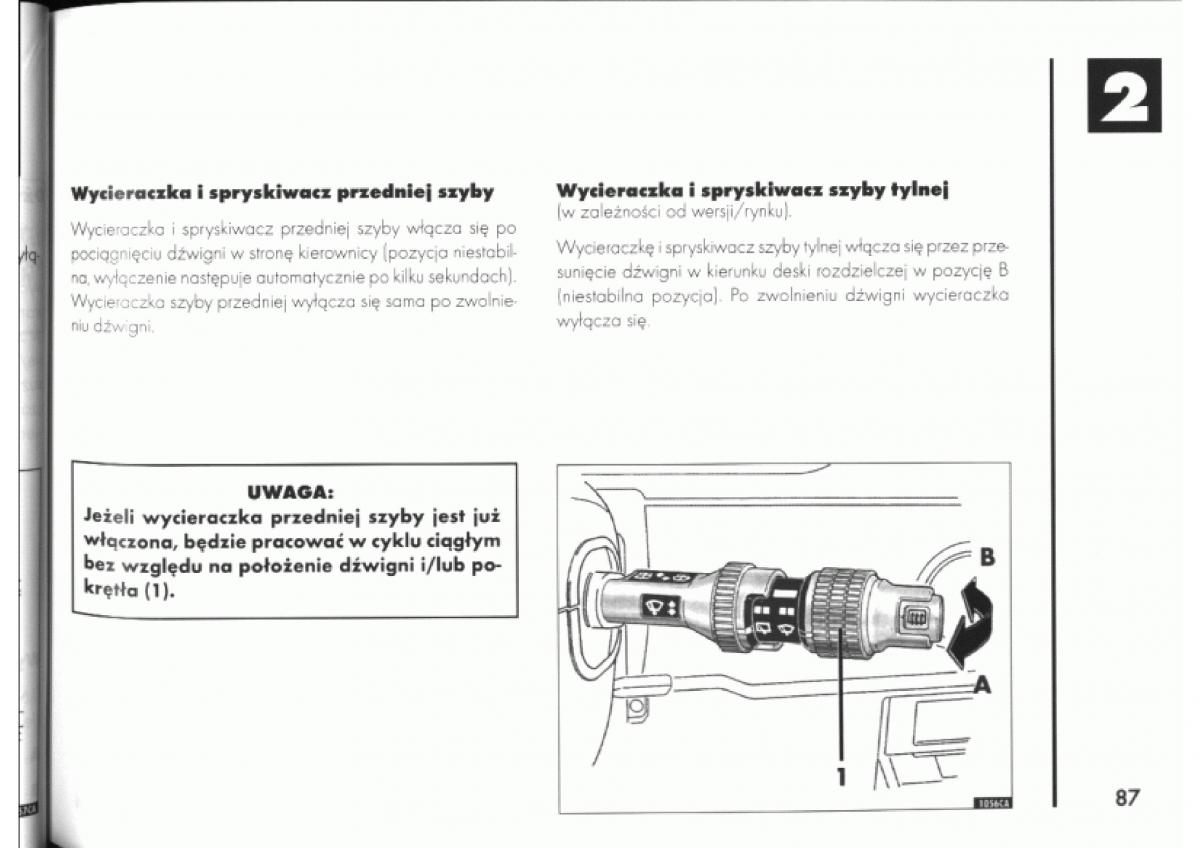 manual  Alfa Romeo 145 146 instrukcja / page 87