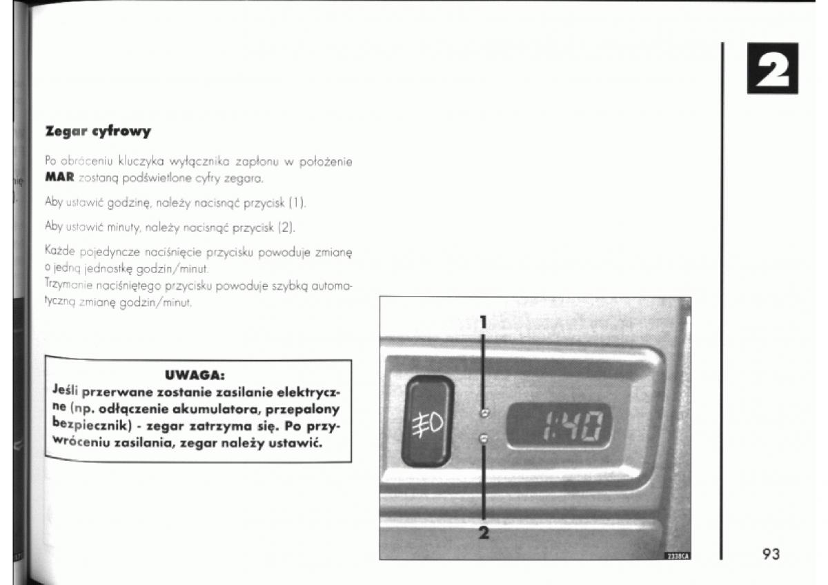 Alfa Romeo 145 146 instrukcja obslugi / page 93