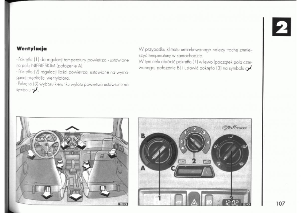 manual  Alfa Romeo 145 146 instrukcja / page 107