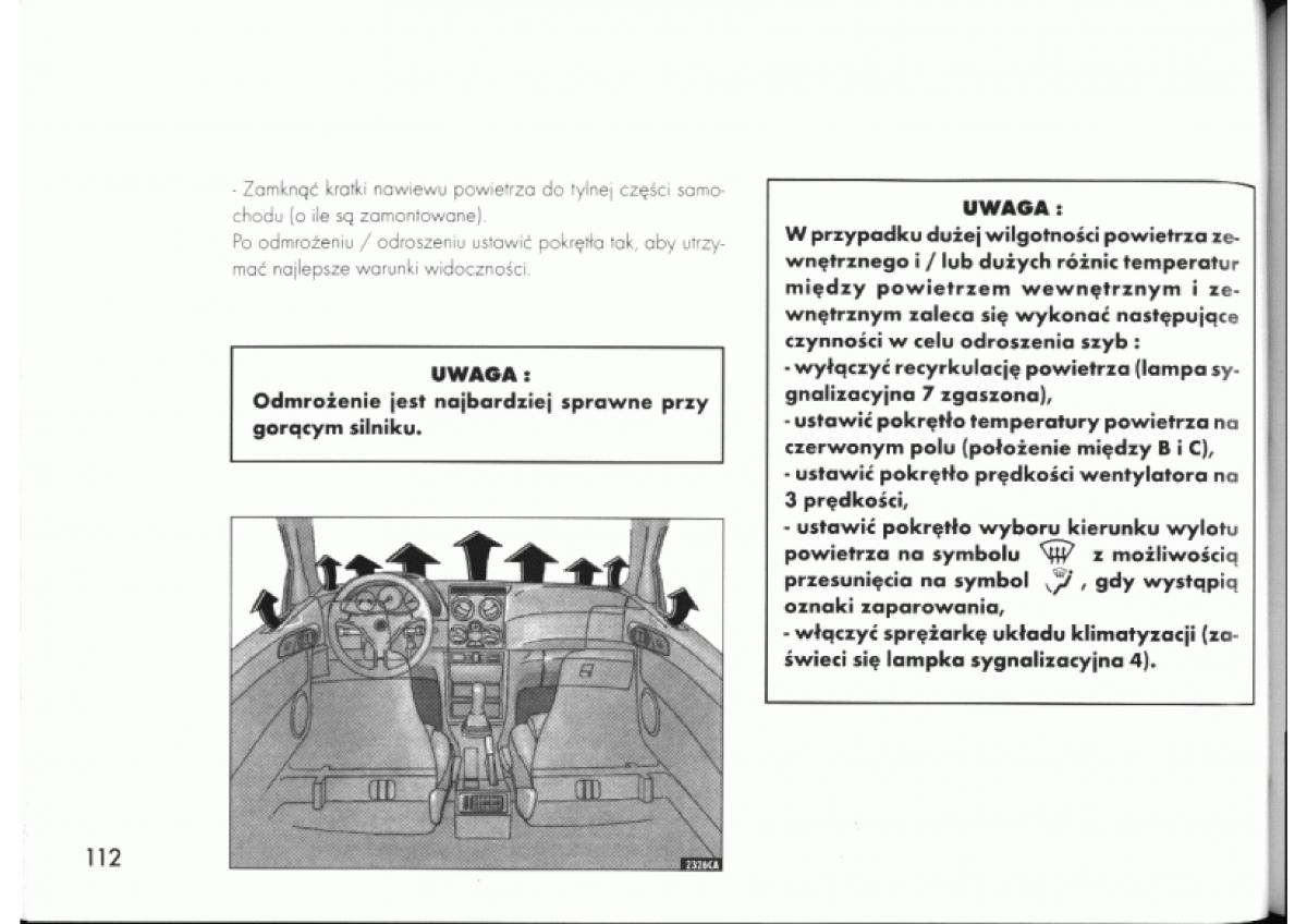 Alfa Romeo 145 146 instrukcja obslugi / page 112