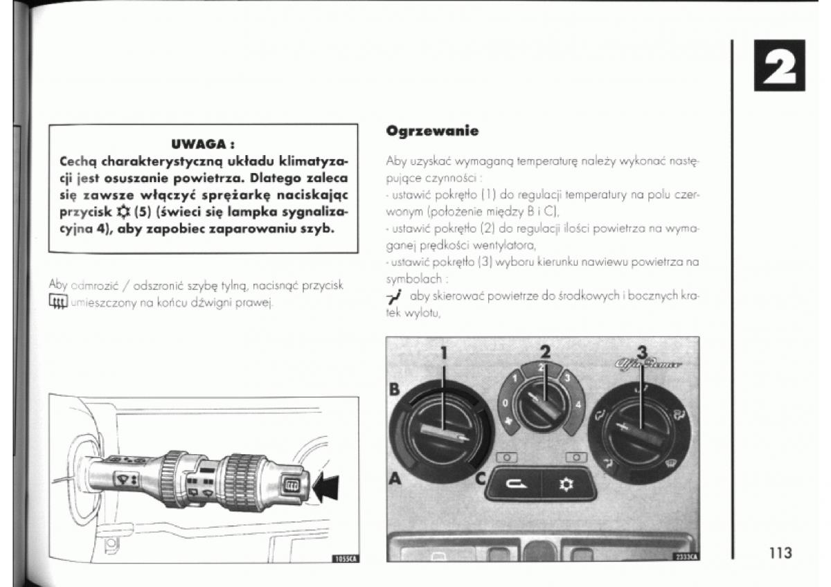 Alfa Romeo 145 146 instrukcja obslugi / page 113