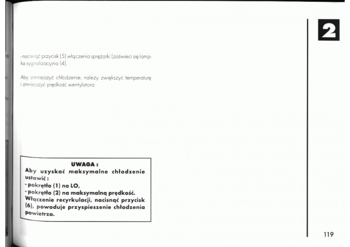 manual  Alfa Romeo 145 146 instrukcja / page 119