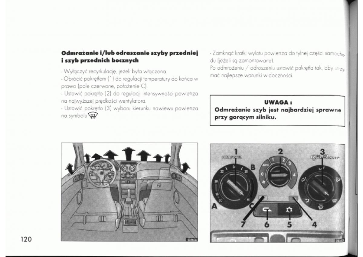 manual  Alfa Romeo 145 146 instrukcja / page 120