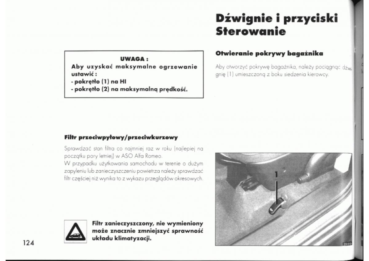 Alfa Romeo 145 146 instrukcja obslugi / page 124