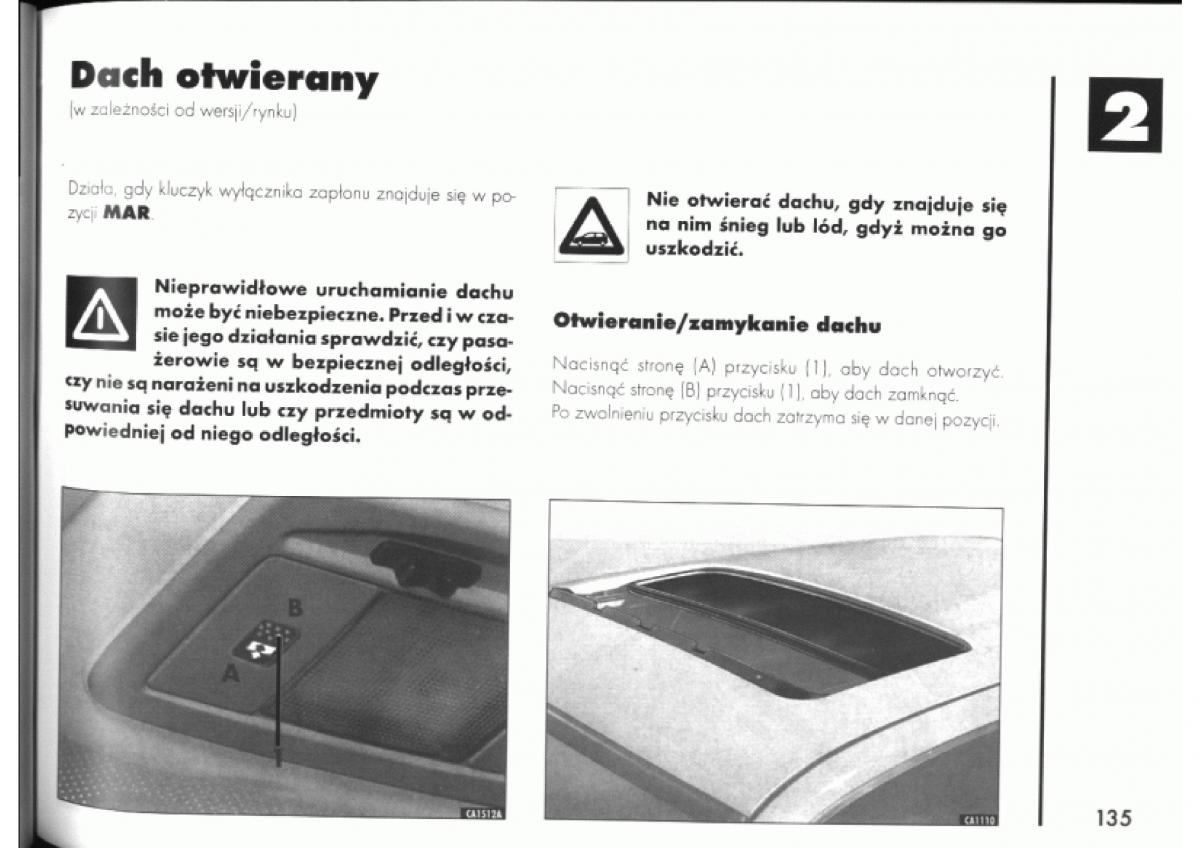 Alfa Romeo 145 146 instrukcja obslugi / page 135