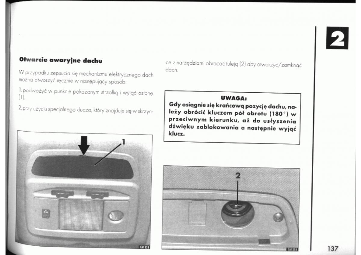 manual  Alfa Romeo 145 146 instrukcja / page 137