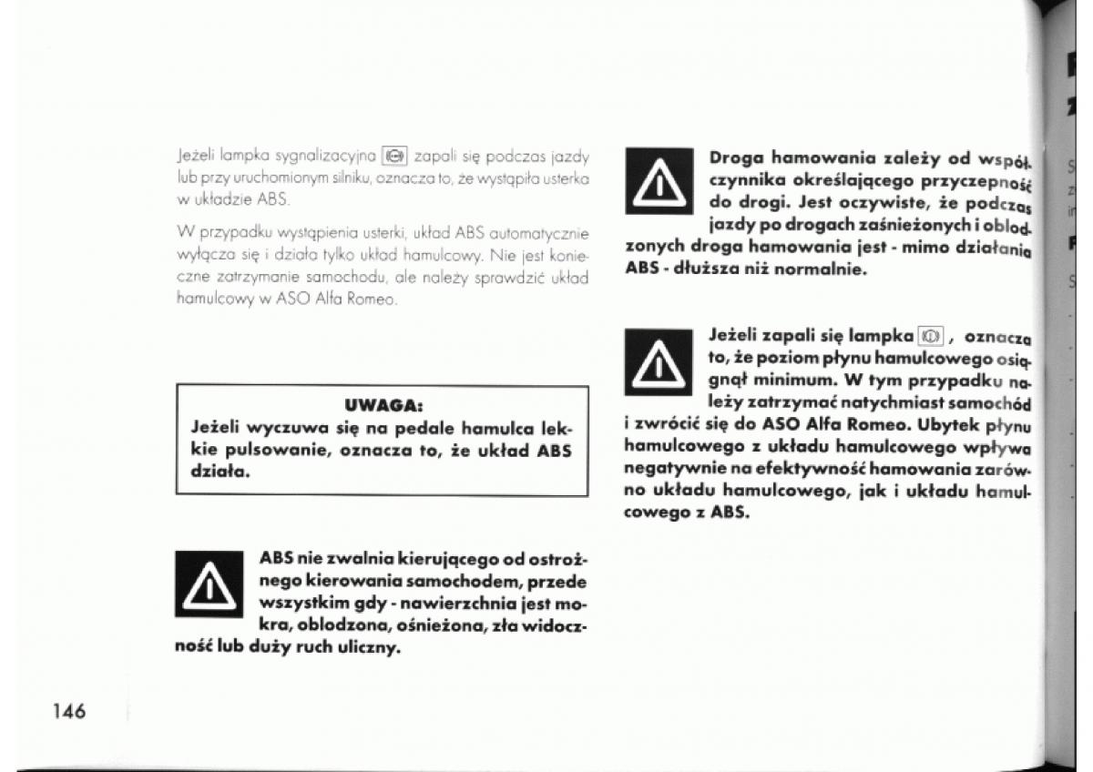 manual  Alfa Romeo 145 146 instrukcja / page 146