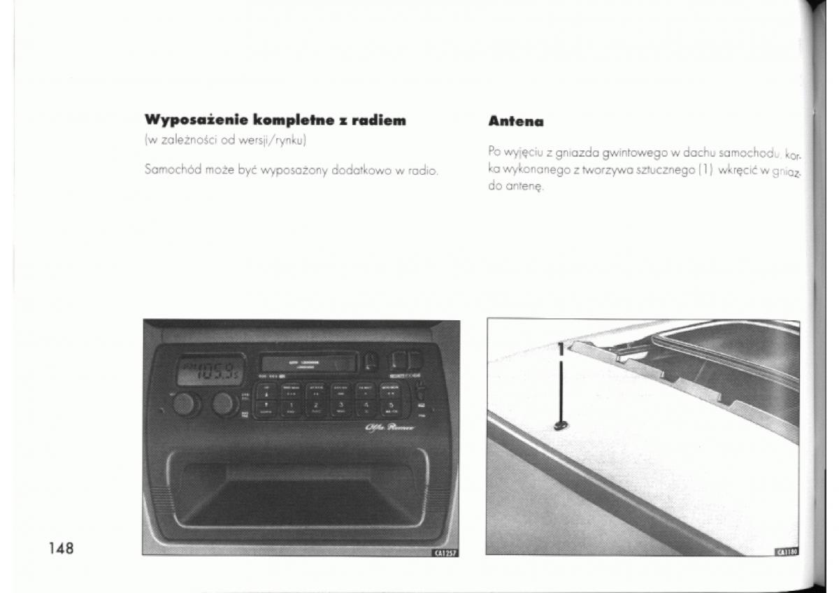 manual  Alfa Romeo 145 146 instrukcja / page 148