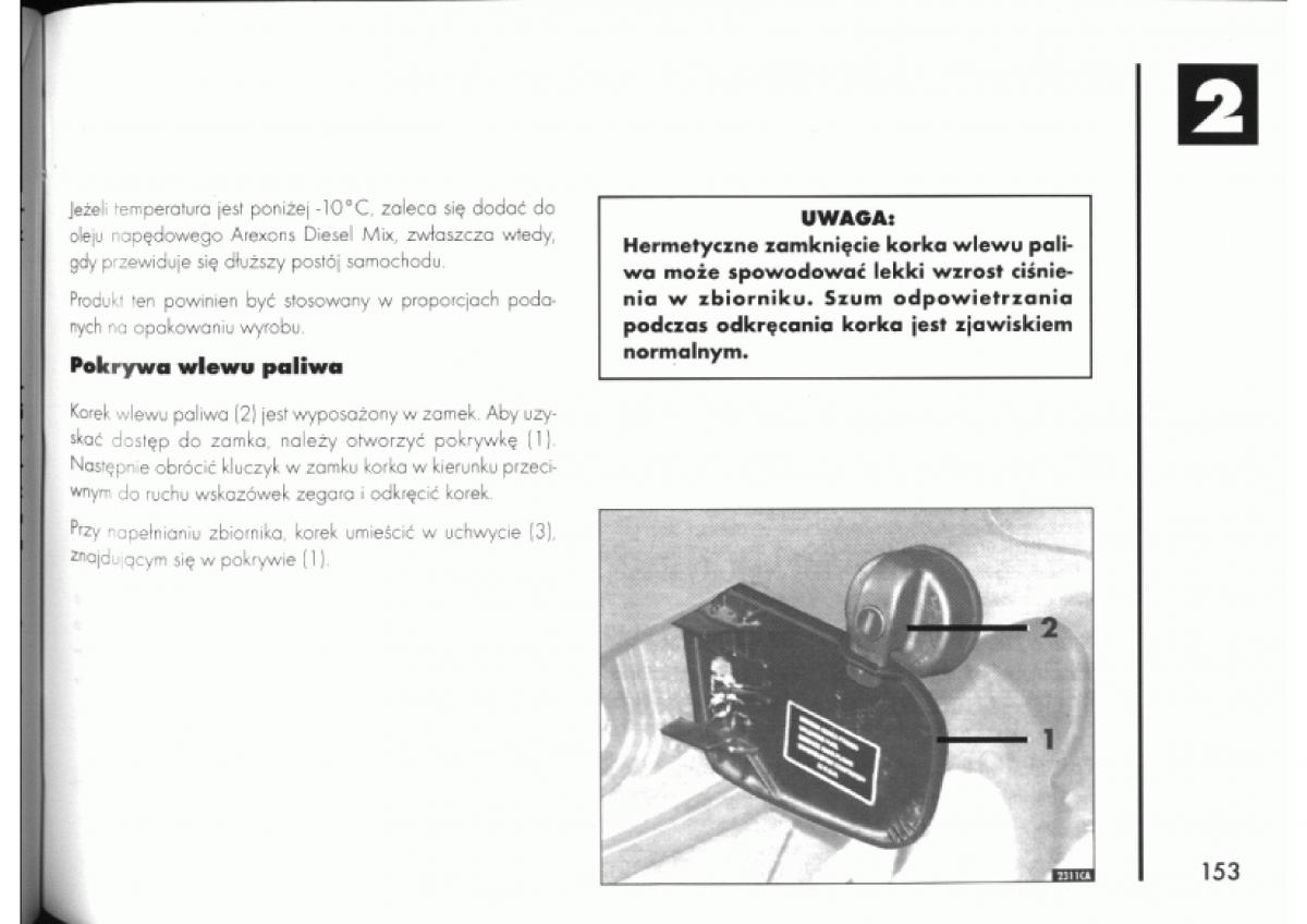 manual  Alfa Romeo 145 146 instrukcja / page 153