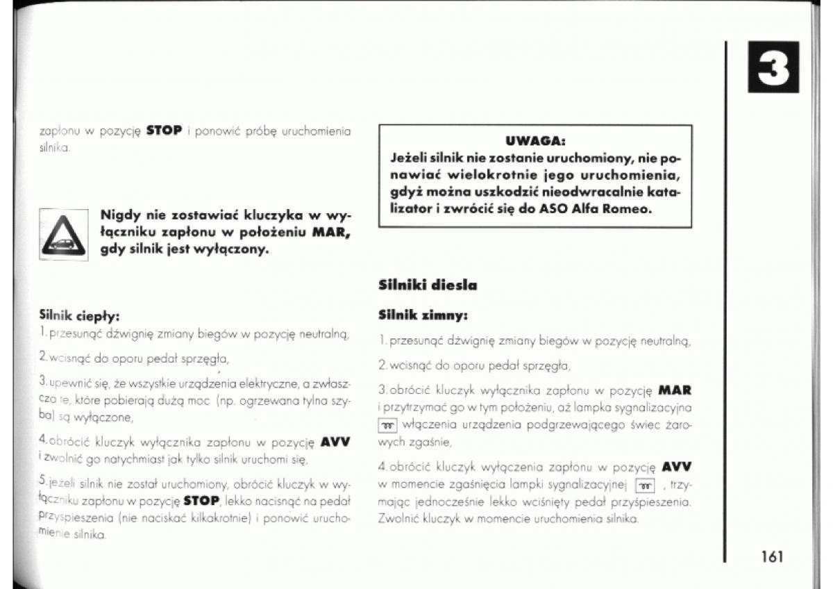 manual  Alfa Romeo 145 146 instrukcja / page 160