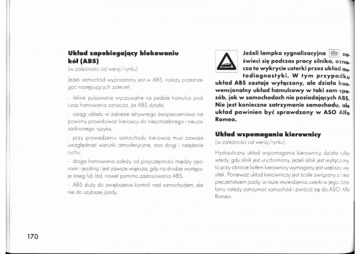Alfa Romeo 145 146 instrukcja obslugi / page 169
