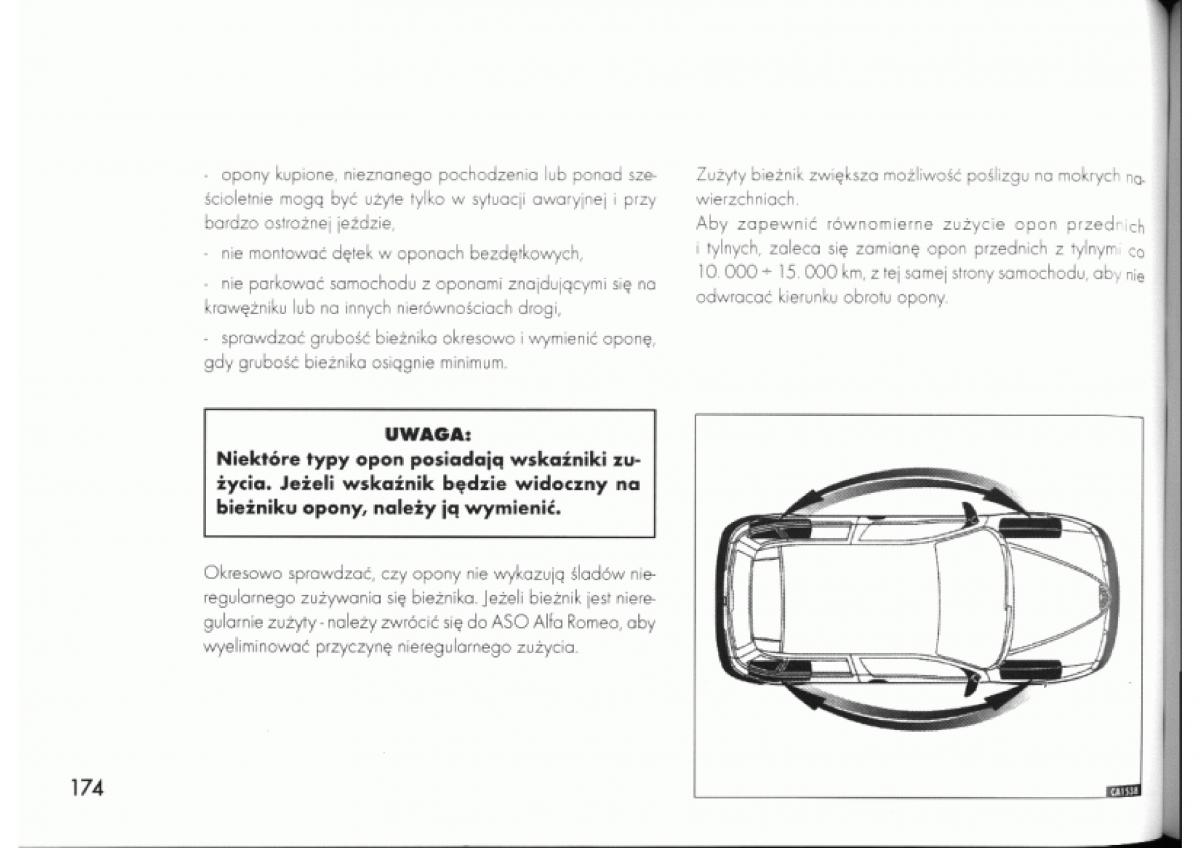 manual  Alfa Romeo 145 146 instrukcja / page 173