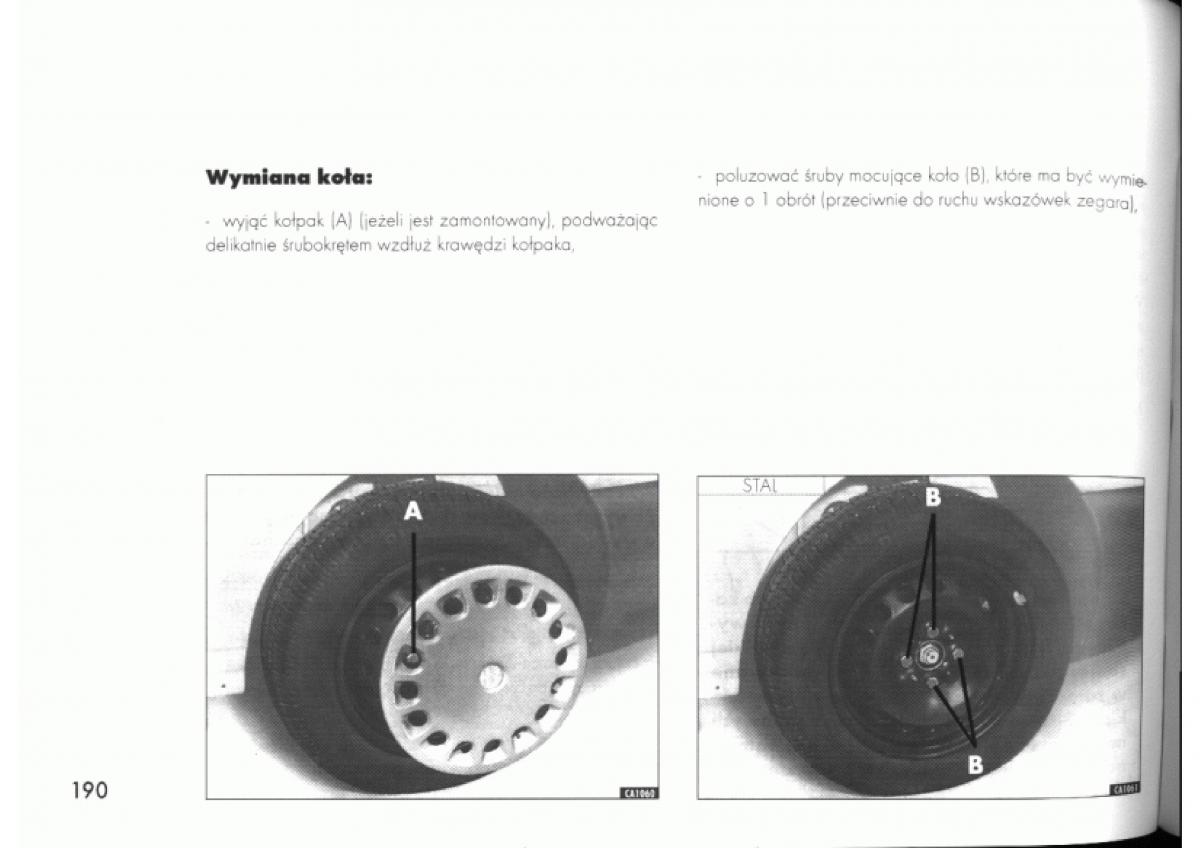 Alfa Romeo 145 146 instrukcja obslugi / page 188