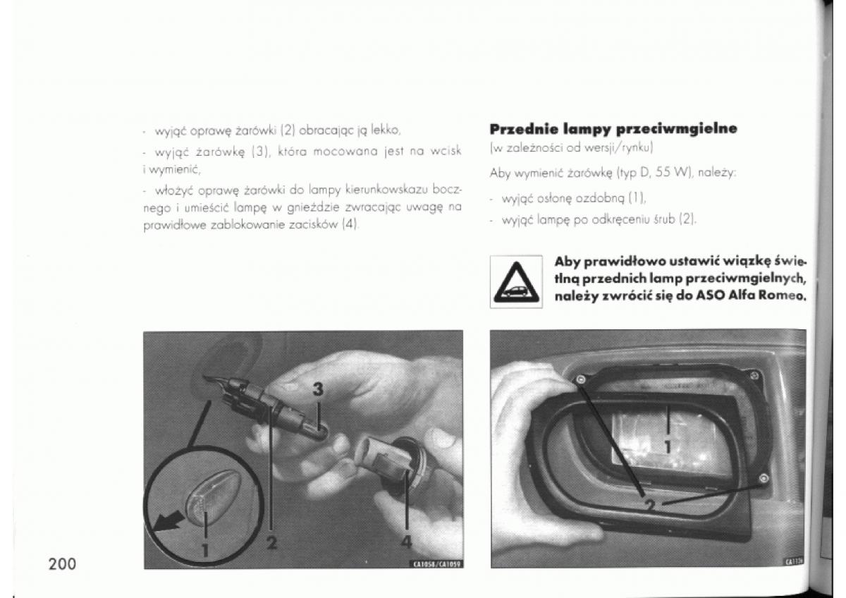 manual  Alfa Romeo 145 146 instrukcja / page 198