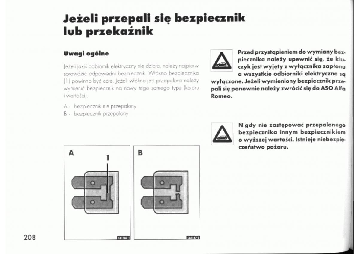 Alfa Romeo 145 146 instrukcja obslugi / page 206