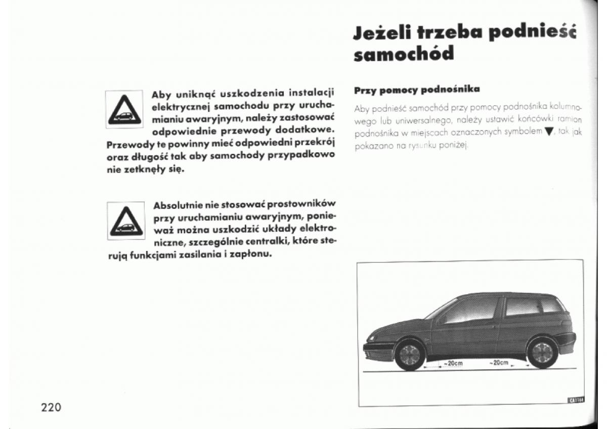 manual  Alfa Romeo 145 146 instrukcja / page 218