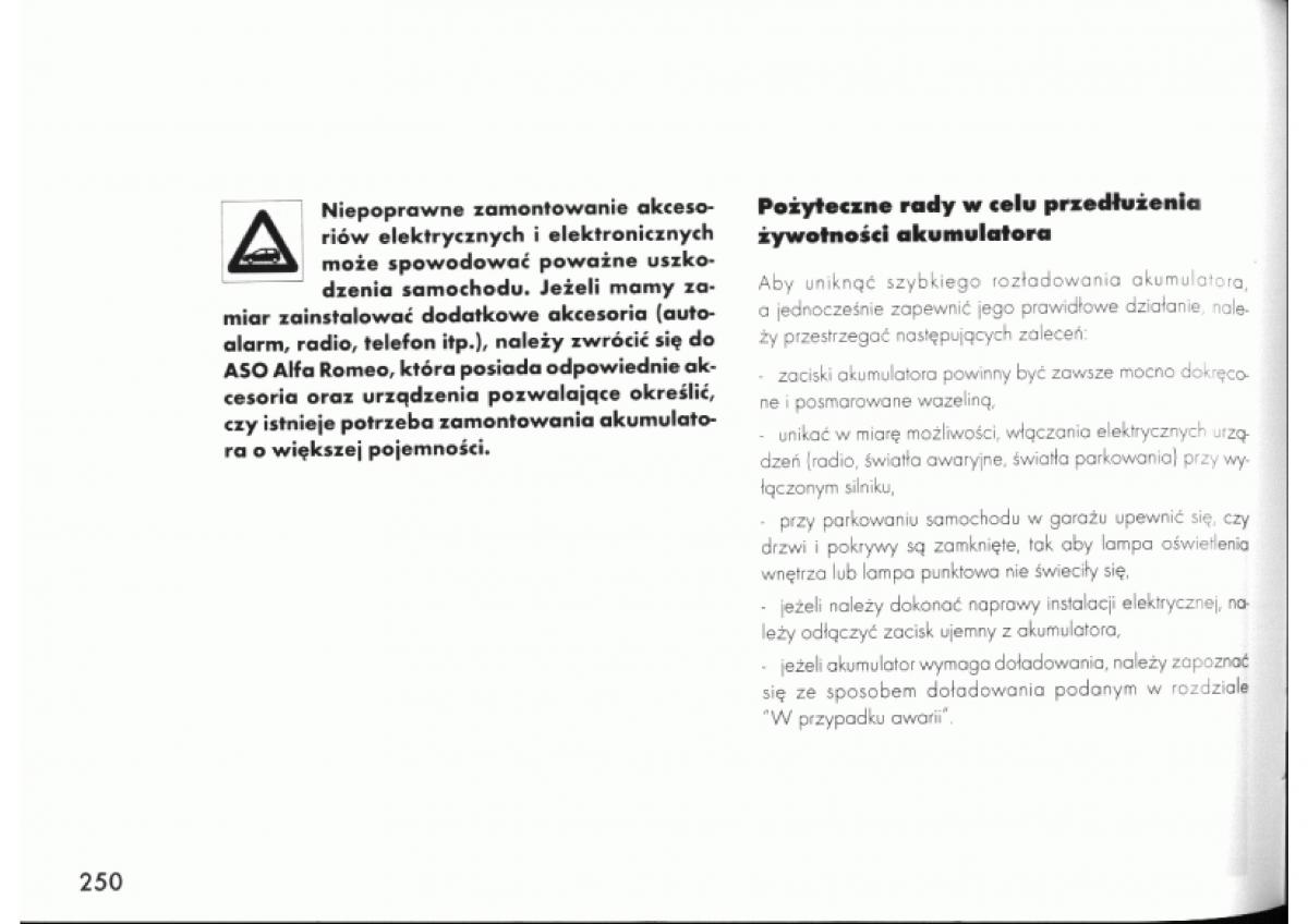 manual  Alfa Romeo 145 146 instrukcja / page 247