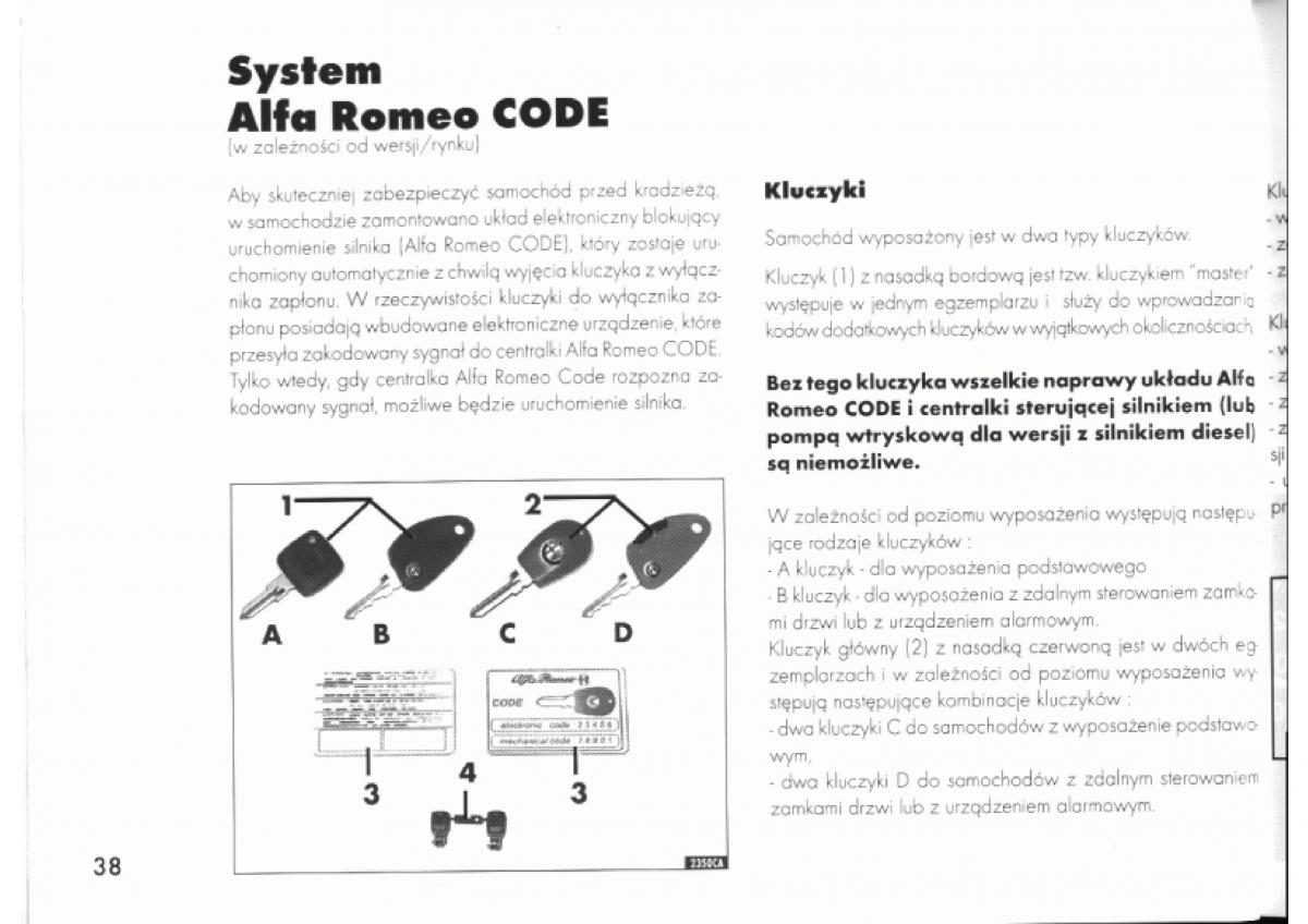 Alfa Romeo 145 146 instrukcja obslugi / page 38