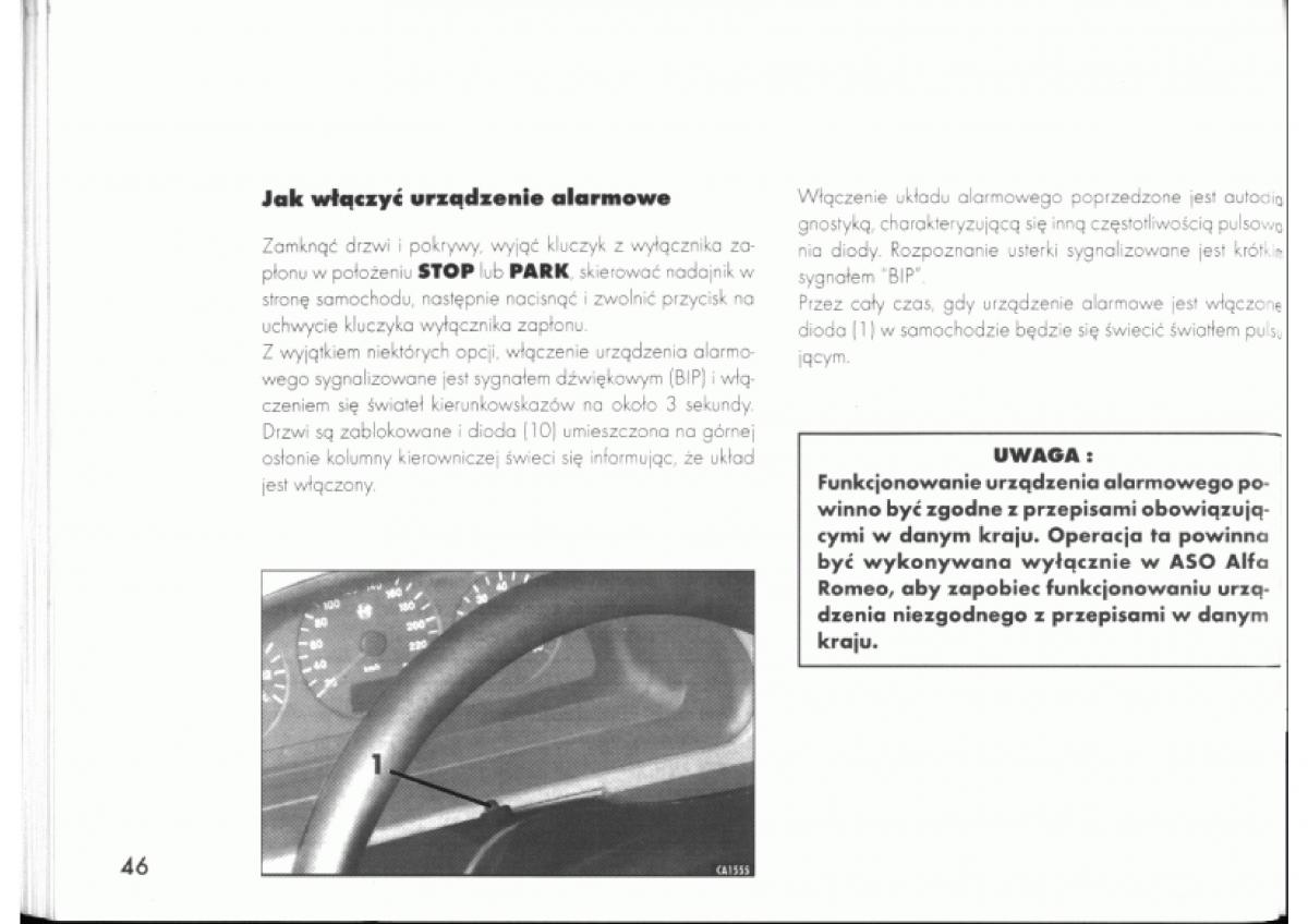 manual  Alfa Romeo 145 146 instrukcja / page 46