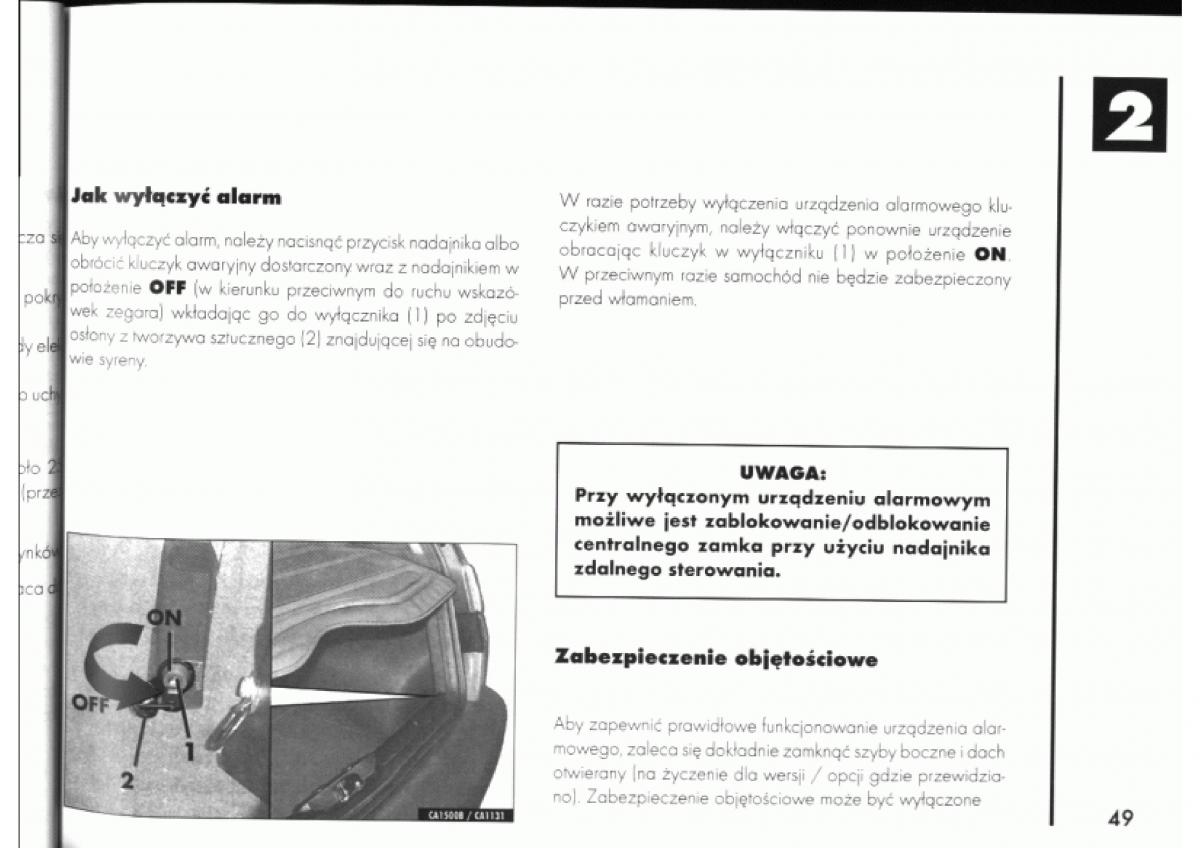 manual  Alfa Romeo 145 146 instrukcja / page 49