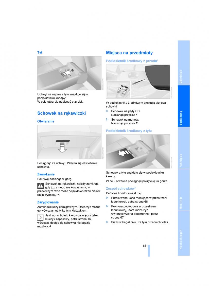 BMW X3 E83 instrukcja obslugi / page 65