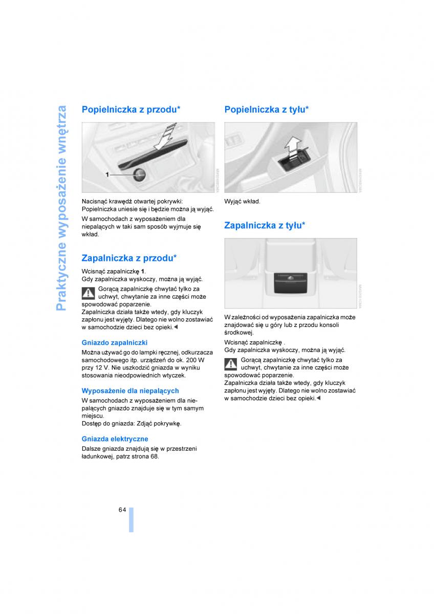 BMW X3 E83 instrukcja obslugi / page 66