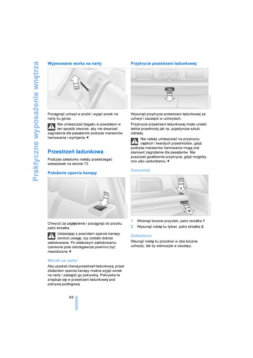 BMW X3 E83 instrukcja obslugi / page 68