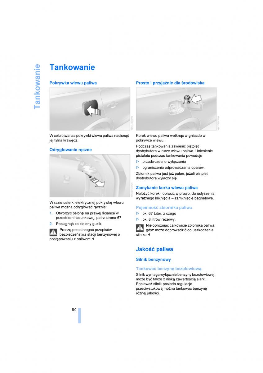 BMW X3 E83 instrukcja obslugi / page 82