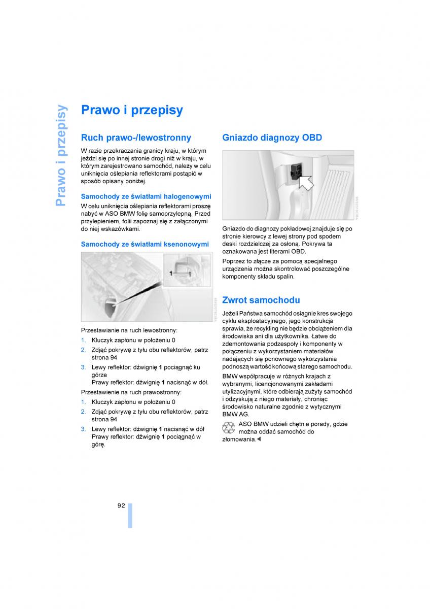 BMW X3 E83 instrukcja obslugi / page 94