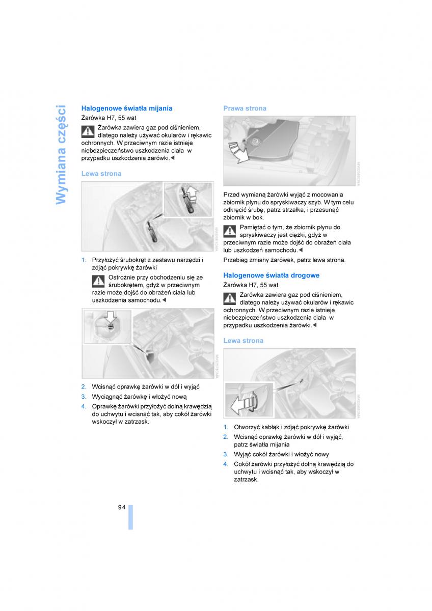 BMW X3 E83 instrukcja obslugi / page 96