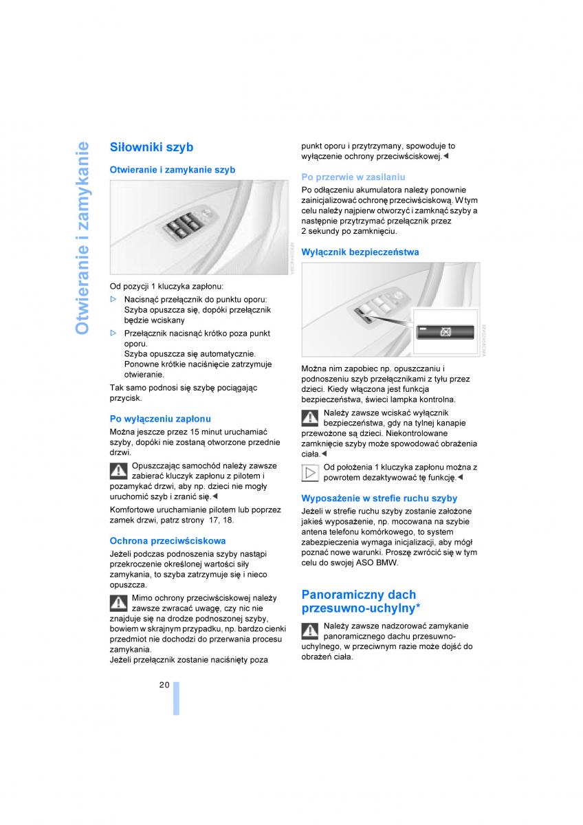 BMW X3 E83 instrukcja obslugi / page 22