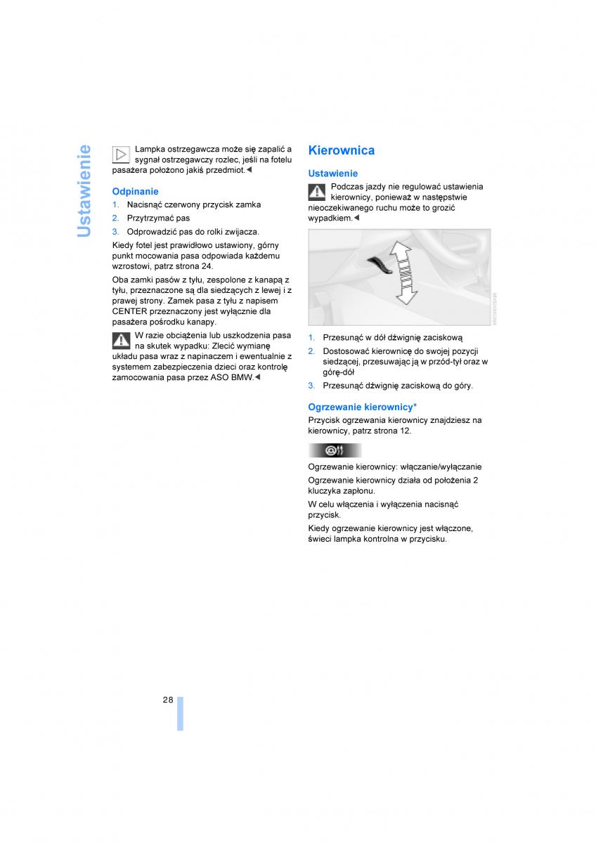 BMW X3 E83 instrukcja obslugi / page 30